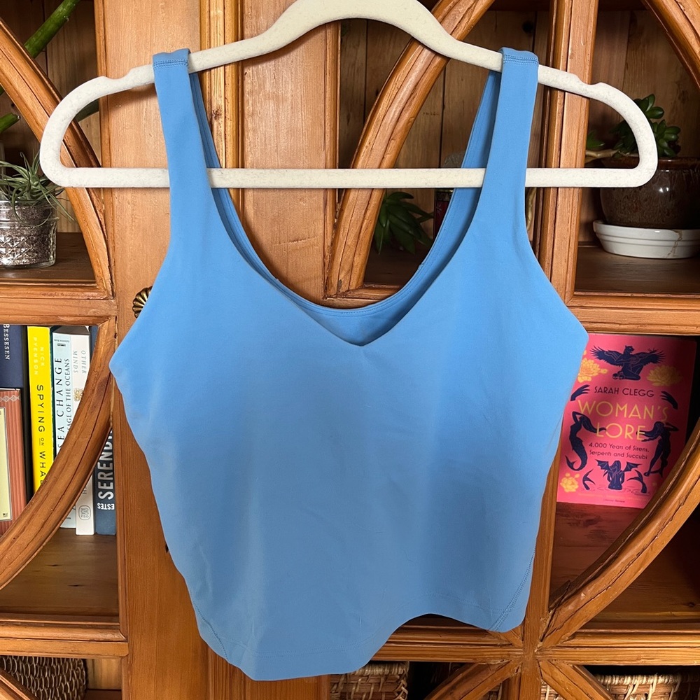 Light Blue Lululemon align tank sports bra size 6